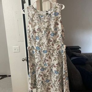 White floral dress